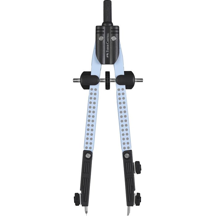 Compas faber castell grip articulado azul cielo