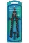 Compas faber castell ajuste rapido factory azul perlado