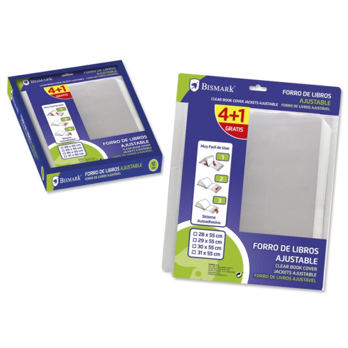 BISMARK 326268 funda para libros y revistas 5 pieza(s) transparente