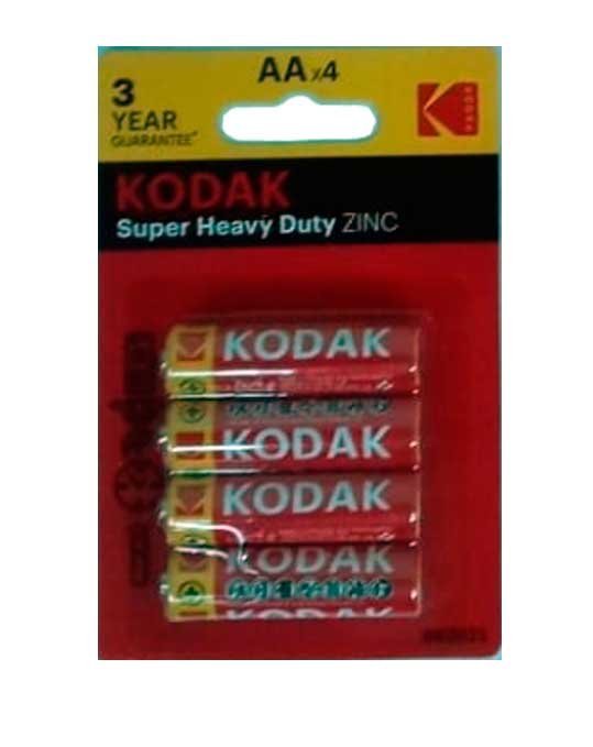 Pilass KODAK cloruro de zinc LR06 aa blister 4 unidades