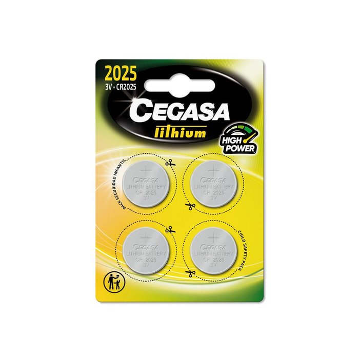 Pilas CEGASA litio boton CR2025 3V bt BL4