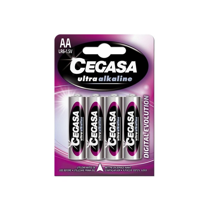 Pilas CEGASA alc LR06 ultra alkaline blister 4 uds