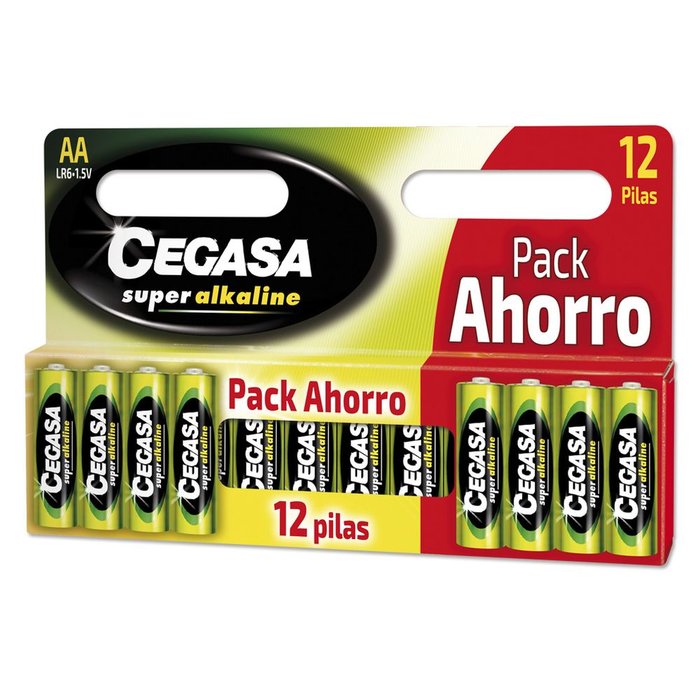 Pilas CEGASA mtpck LR6 12 uds pack ahorro