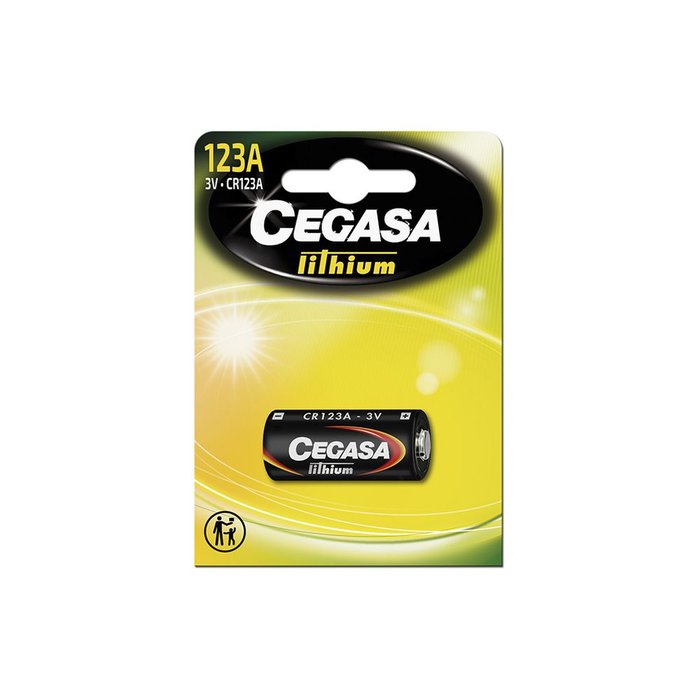 Pilas CEGASA litio CR123A 3V ft BL1