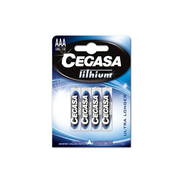 Pilas CEGASA litio FR03 aaa BL4