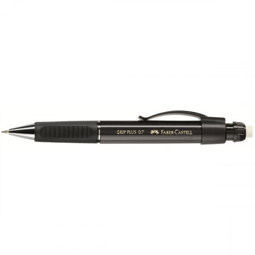 Portaminas grip plus 0.7MM negro faber castell 130733