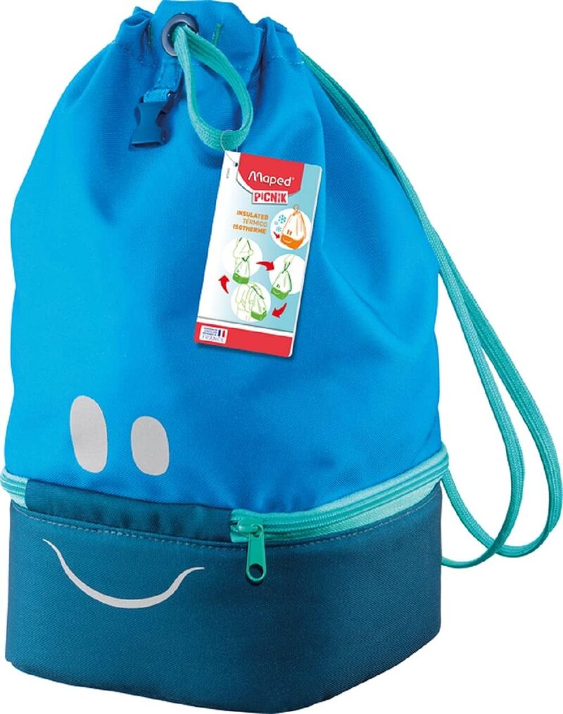 Mochila porta alimentos kids concept azul