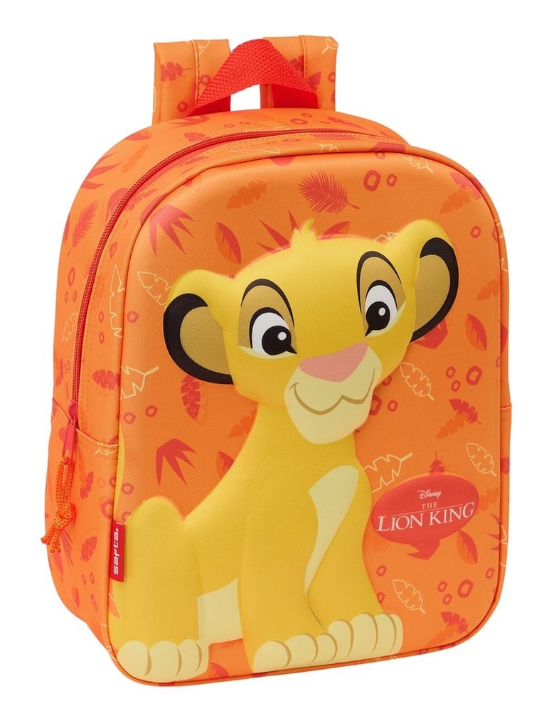 Mochila guarderia 3D bolsillo red el rey leon
