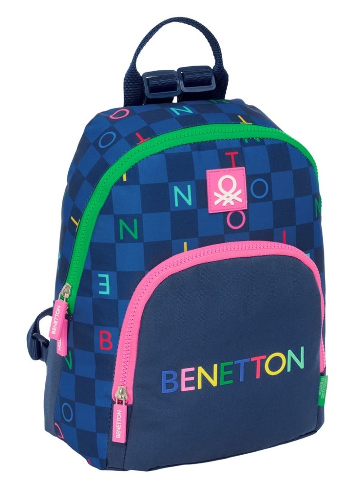 Mini mochila benetton 'damero'