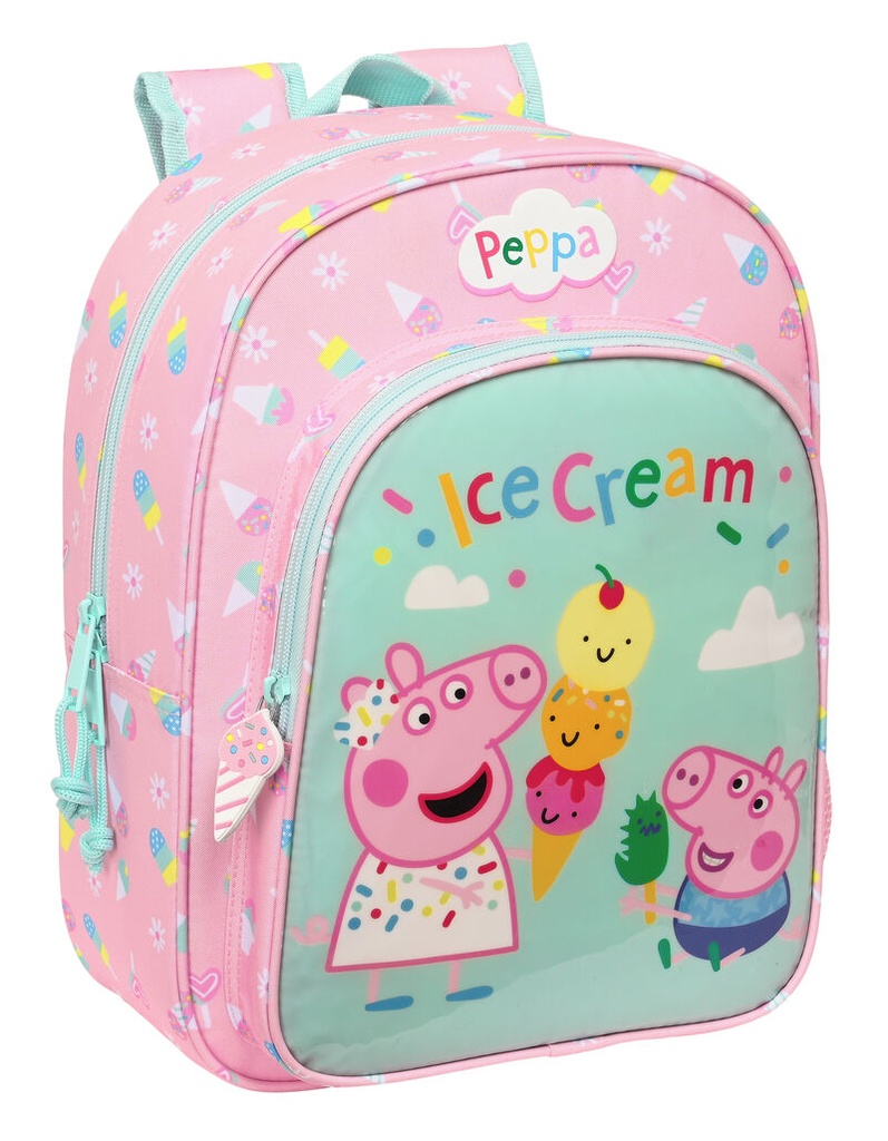 Mochila infantil adapt. carro peppa pig 'ice cream'