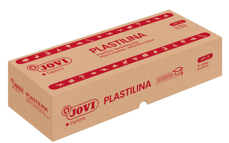 C / 15 plastilinas JOVI mod.72 colores surtidos 350GR
