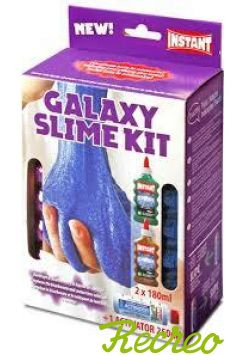Estuche galaxy slime mini kit 2 colas + activador INSTANT 18941