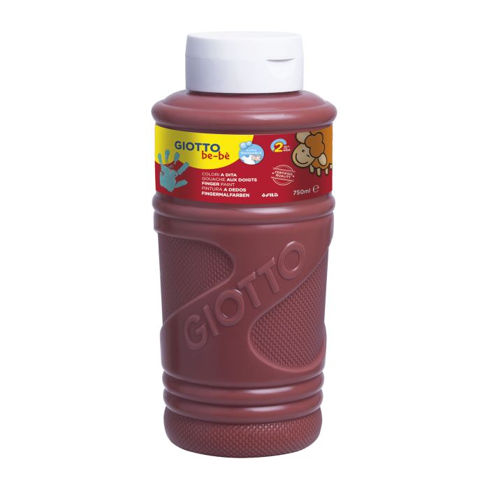 Pintura dedos giotto be-be 750ML marron