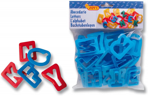 Accesorios modelaje JOVI moldes plastico letras 11 unidades