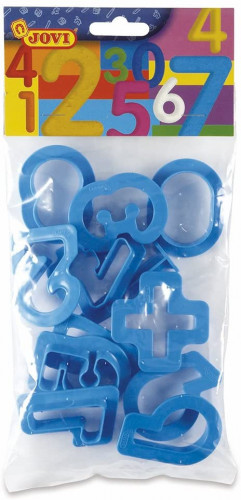 Accesorios modelaje JOVI moldes plastico numeros 26 unidades