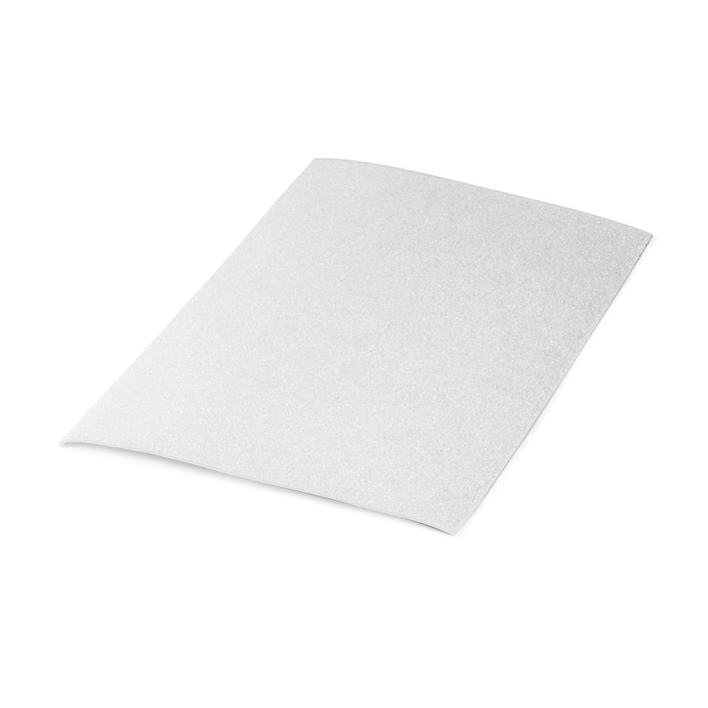 Lamina goma eva purpurina biodegradable 40X60CM blanca