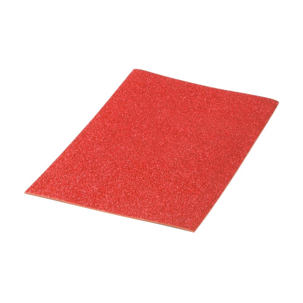 Lamina goma eva purpurina biodegradable 40X60CM roja