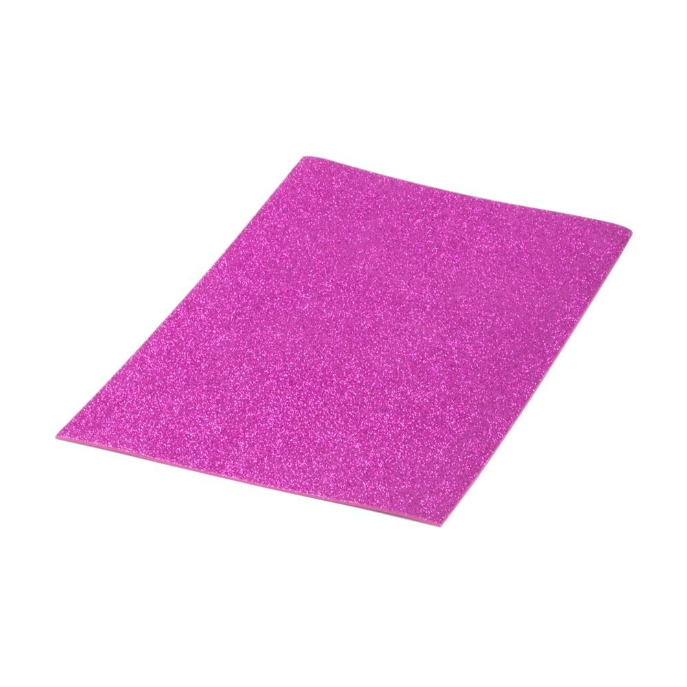 Lamina goma eva purpurina biodegradable 40X60CM fucsia