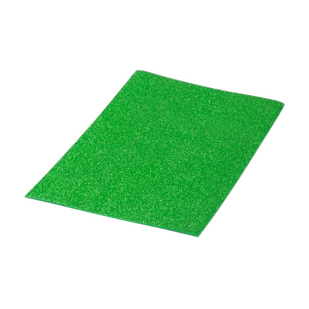 Lamina goma eva purpurina biodegradable 40X60CM verde