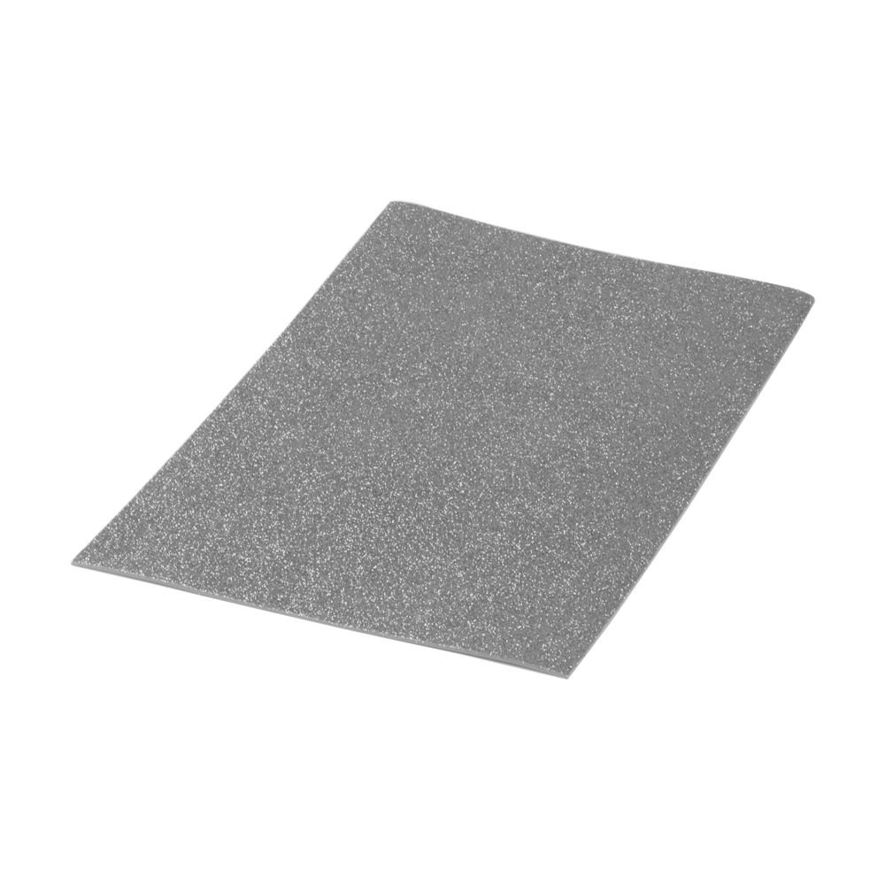 Lamina goma eva purpurina biodegradable 40X60CM plata