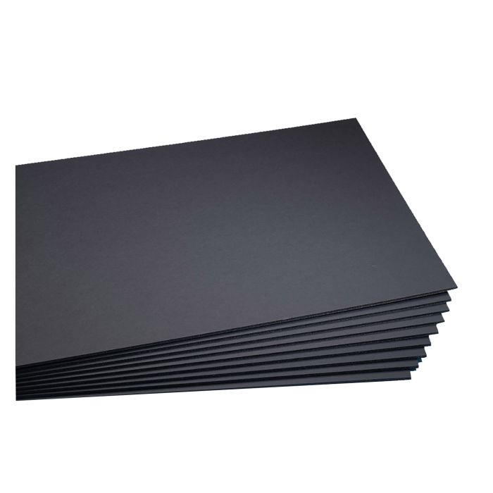 Carton pluma 5MM A3 negro paquete 5UD
