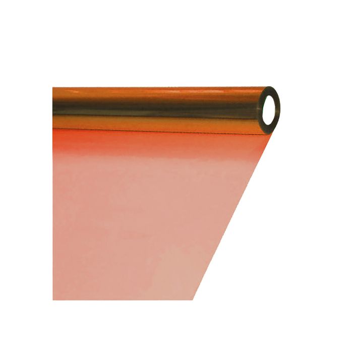 Papel celofan rollo 25 pliegos 50X65 30G naranja