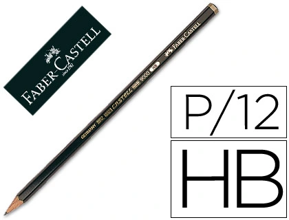 Lapices de grafito faber 9000 hb unidad