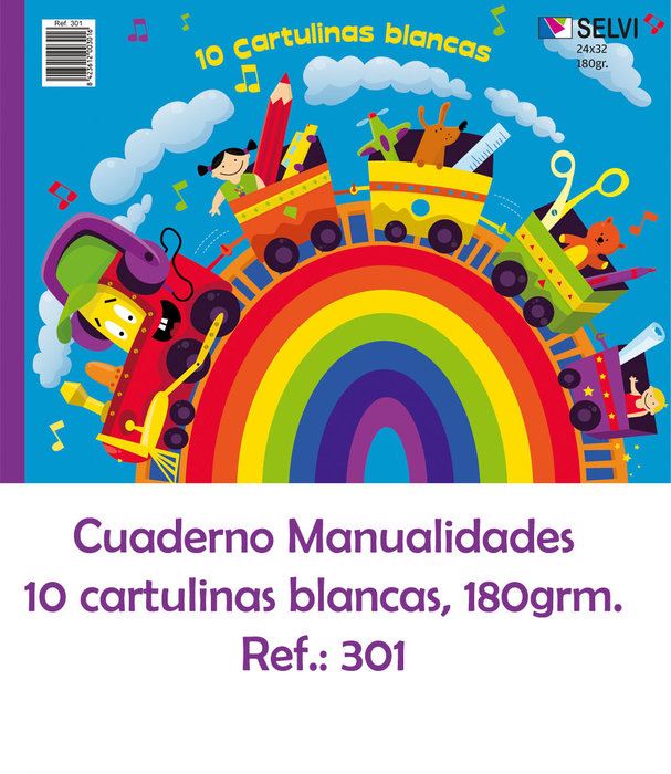 Bloc 24X32 10H cartulina blanca 180G