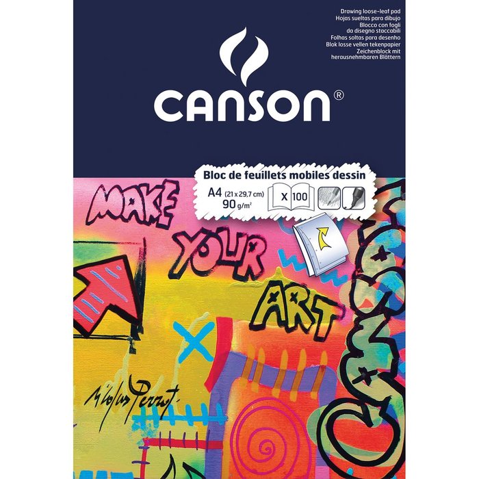 Bloc encolado A4 100H dibujo infantil taladrado