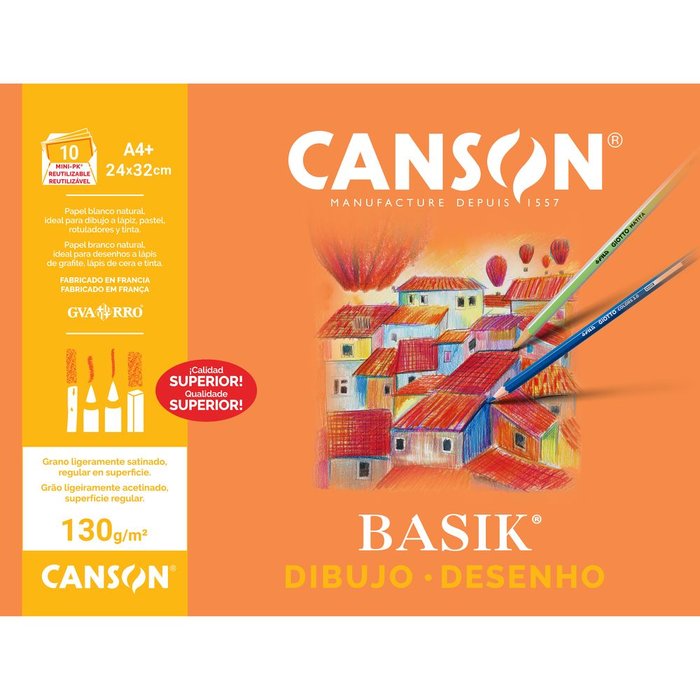 Minipack A4+ 10H laminas basik 130GR