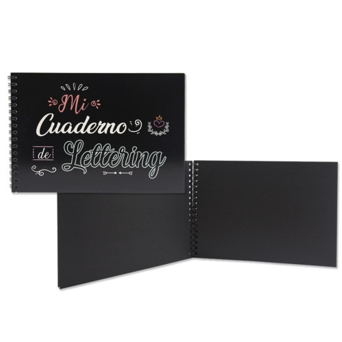 BISMARK cuaderno A5 lettering negras 180 g/m² - 32 hojas