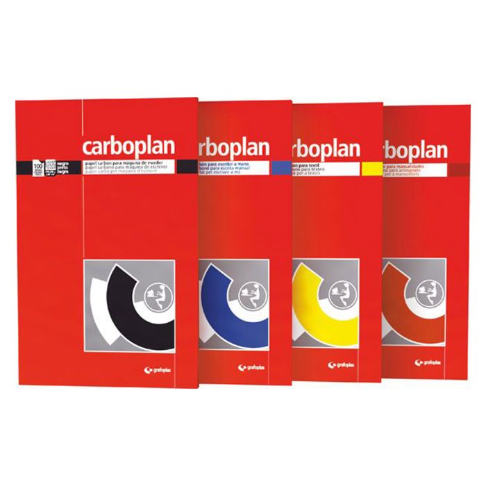 Papel carbon carboplan folio amarillo caja 100UD