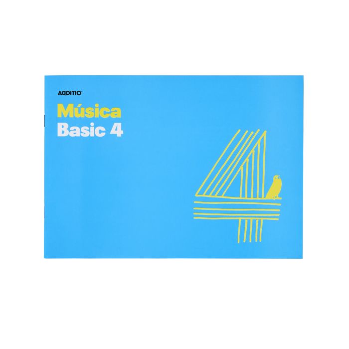 Bloc musica ADDITIO 4 pentagramas basic M04 cuarto apaisado 20H