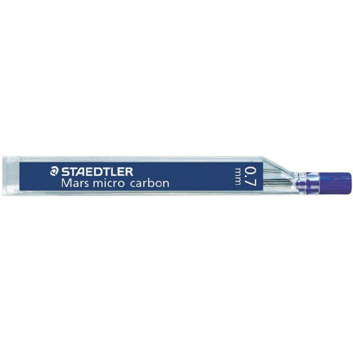 Tubo de 12 minas 0,7MM. calidad estandar graduación hb staedtler 250 07-hb