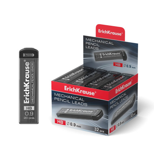 Estuche 20 minas portaminas 0.9 mm, hb erich krause 48144