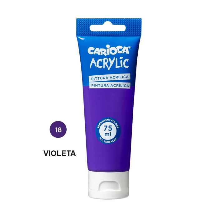 Pintura acrilica carioca 75ML violeta