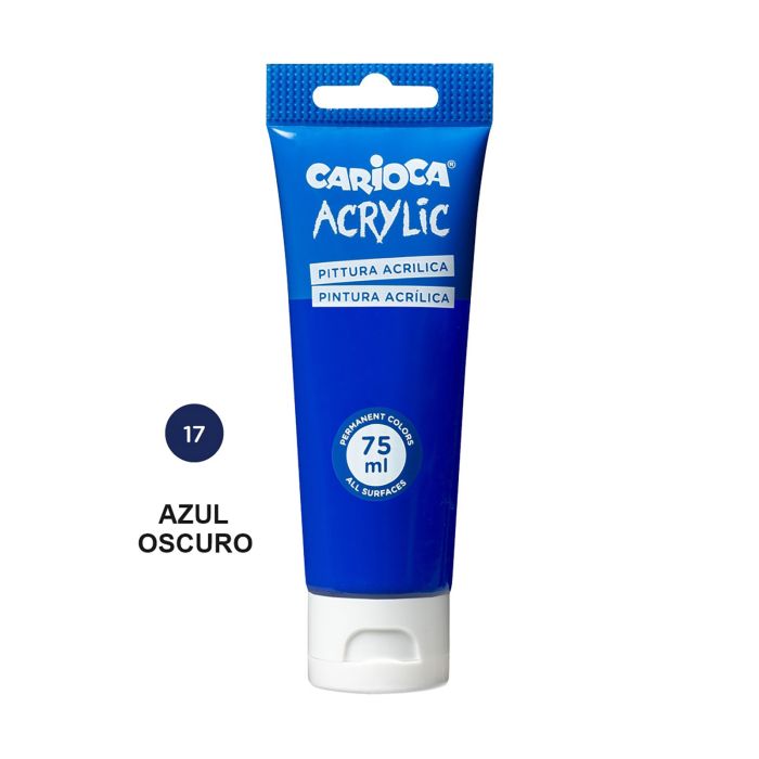 Pintura acrilica carioca 75ML azul oscuro