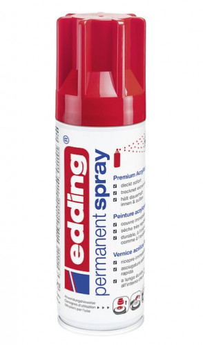 Spray rojo tráfico brillo. edding 5200-952