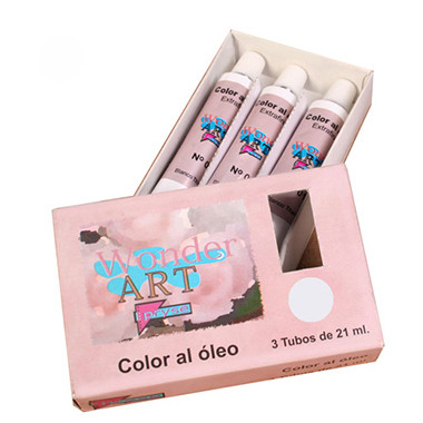 Caja 3 tubos 21ML. óleo nº.02 blanco zinc titanium wonder art by pryse 6250002