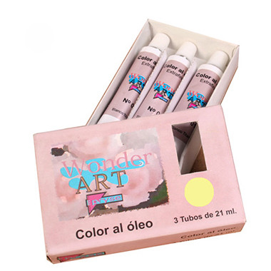 Caja 3 tubos 21ML. óleo nº.08 amarillo cadmiun wonder art by pryse 6250008