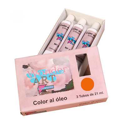 Caja 3 tubos 21ML. óleo nº.18 bermellón wonder art by pryse 6250018