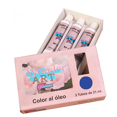 Caja 3 tubos 21ML. óleo nº.27 azul cobalto wonder art by pryse 6250027