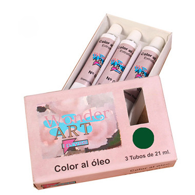 Caja 3 tubos 21ML. óleo nº.37 sombra tostado wonder art by pryse 6250037