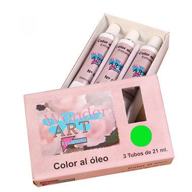 Caja 3 tubos 21ML. óleo nº.48 verde savia wonder art by pryse 6250048