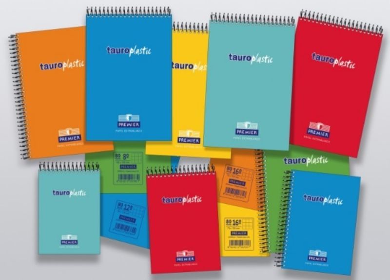 Bloc tauroplastic fº 80H 90GR pauta 2, 5 azul pastel