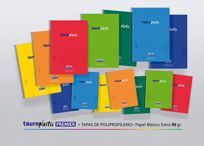 Bloc tauroplastic fº 80H 90GR cuad.3X3 rojo