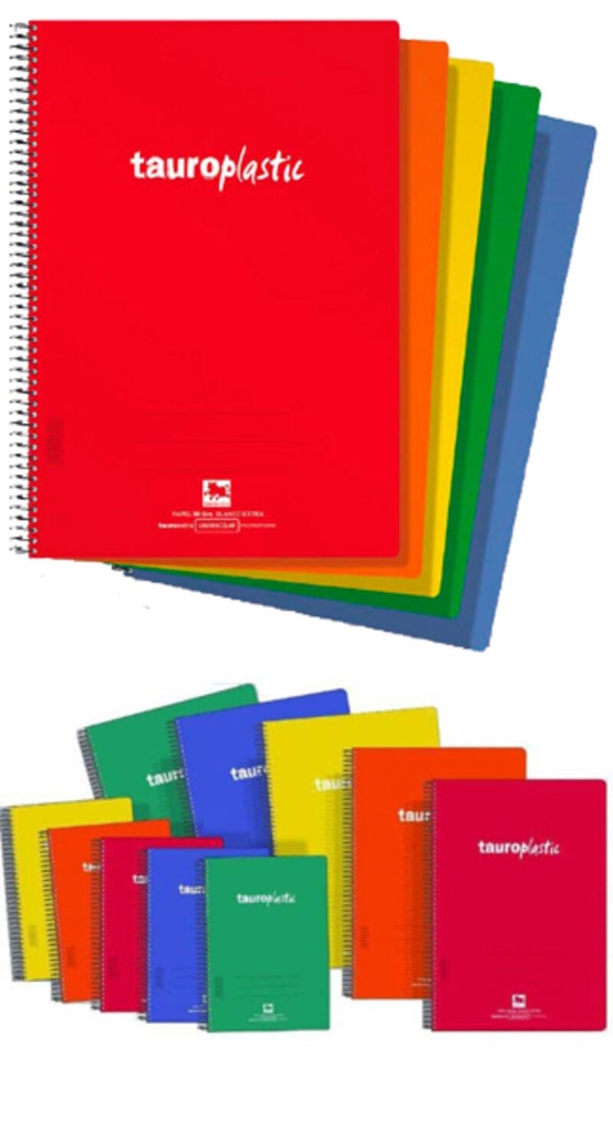 Bloc tauroplastic fº 80H 90GR cuad.5X5 rojo