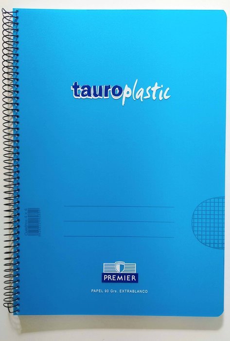 Bloc espiral pp cuarto 90G 80H pauta 3,5MM azul claro