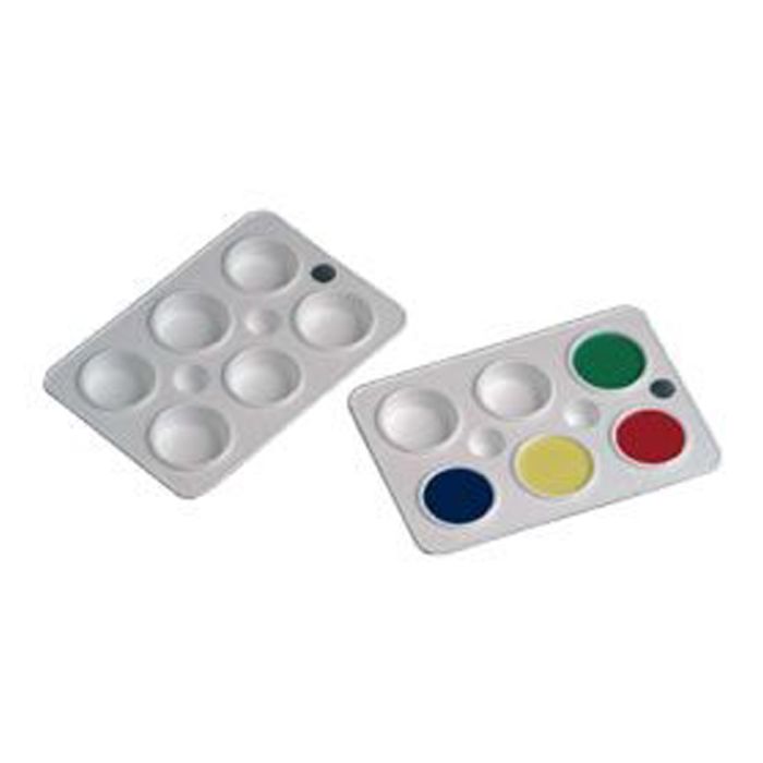 Paleta pintura faibo plastico rectangular 6 departamentos 763