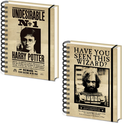 Cuaderno A5 con espiral (portada lenticular) carteles harry & sirus 21 x 15 cm pyramid international redstring SR72657